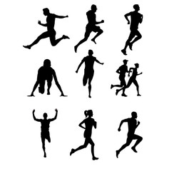 Laufen Person Silhouette running people png
