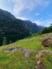 Fototapeta na wymiar fjord and mountains