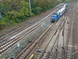 train on railway