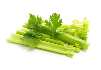 celery on a white background