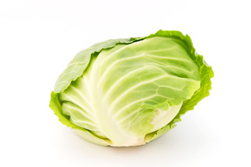 Fototapeta premium Cabbage isolated on white background.