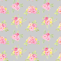 Peony Bouquet Pattern