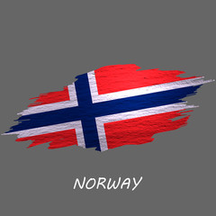 Obraz premium Grunge styled flag Norway
