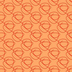 red abstract pattern on orange background
