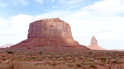 Fototapeta na wymiar Felsformationen im Monument Valley in Utah in den Vereinigten Staaten 
