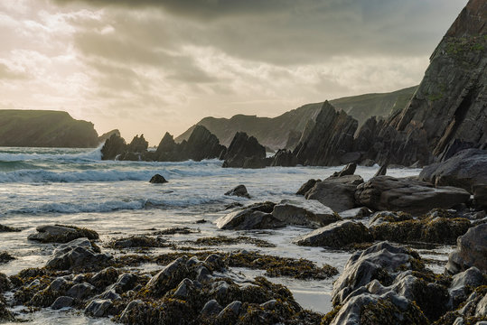 Marloes Sands on the dramatic Pembrokeshire coast in Wales
