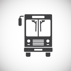 Car related icon on background for graphic and web design. Creative illustration concept symbol for web or mobile app.