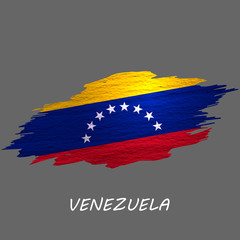 Grunge styled flag Venezuela