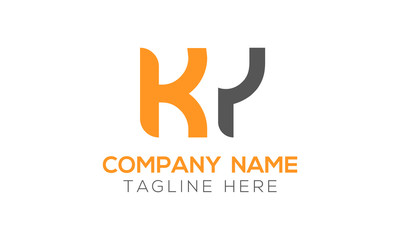Initial Linked Letter KY Logo Design vector Template. Creative Abstract KY Logo Vector