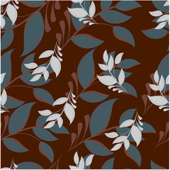 Obraz premium Vector abstract background flowers seamless pattern
