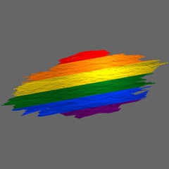 Grunge styled lgbt flag