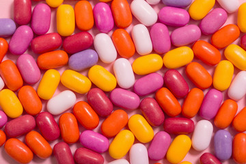 background of multi-colored small sweets