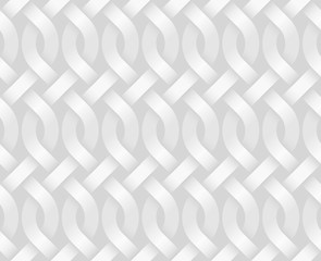 Vector seamless decorative pattern of bands braided in the form of curls.
