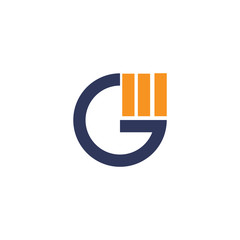 Initial letter gm or mg logo vector design template - obrazy, fototapety, plakaty