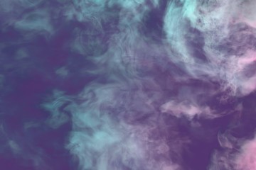 Obraz na płótnie Canvas Cute heavy mystical clouds of smoke colorful background or texture - 3D illustration of smoke