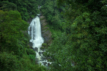 Fototapeta na wymiar Valam Waterfall, Kerala, India