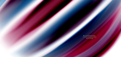 Silk smooth lines on white, liquid fluid color waves. Vector Illustrations For Wallpaper, Banner, Background, Card, Book, Illustration, landing page, cover, placard, poster, banner, flyer, design