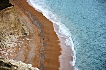 Fototapeta na wymiar View from the cliff in Dorset