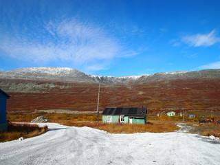 Beautiful landscape house in the mountains