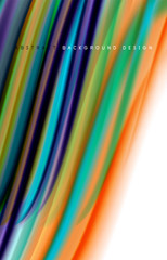 Abstract background - fluid color gradient waves, with dynamic motion line effect. Vector Illustration For Wallpaper, Banner, Background, Card, Book Illustration, landing page