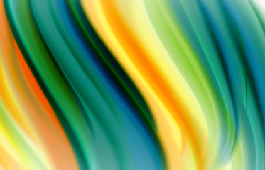 Abstract background - fluid color gradient waves, with dynamic motion line effect. Vector Illustration For Wallpaper, Banner, Background, Card, Book Illustration, landing page