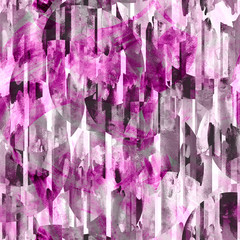 Watercolor seamless background, blot, blob, splash of pink, red paint. Watercolor pink, red, white spot, abstraction. Abstract art illustration, scenic background. Beautiful bright pattern. Abstract 