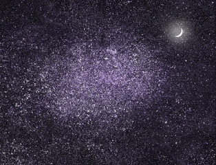 Night sky with stars as background