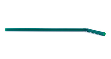 colorful plastic drinking straws isolated over the white background