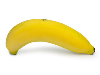 Cavendish Banana on white background. (clipping path)