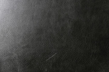 Close up black leather and texture background