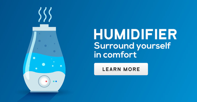 Humidifier Air Diffuser Icon. Purifier Microclimate Ultrasonic Home Flat Icon, Healthy Humidity