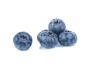 blueberries isolated on white background