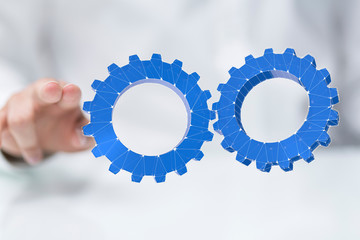 gear Technology setting concept background.