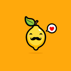 cool lemon vector design