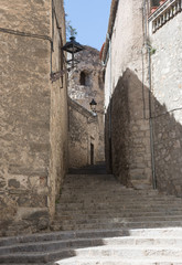 Location, place of making, filming game of thrones, historical jewish quarter in Girona, view of the river, Barcelona, Spain, Catalonia