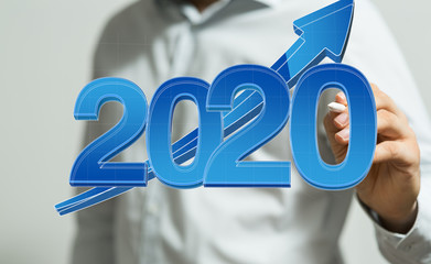 year 2020 business solution concept
