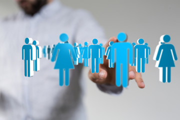 Concept of teamwork and partnership