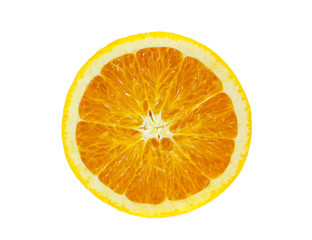 Orange fruit isolated on white background