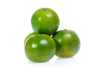 Orange fruit isolated on white background