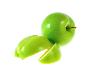 green apple isolated