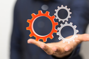 gear Technology setting concept background.