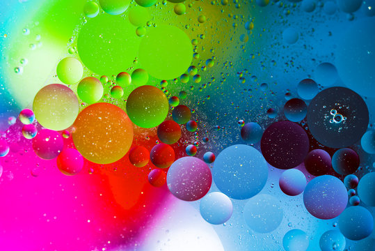abstract wallpaper from colored circles