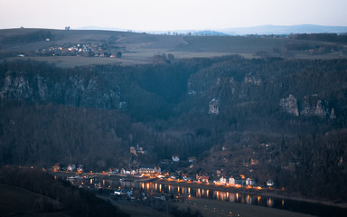 Wanderung und Blick vom Lilienstein Sächsische Schweiz