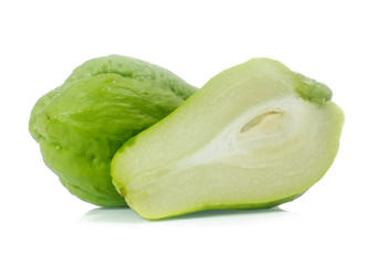 chayote isolated on white