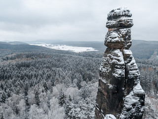 Winterwanderung zum Pfaffenstein Sächsische Schweiz 