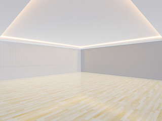 3d empty room