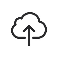 Upload vector icon in modern style for web site and mobile app