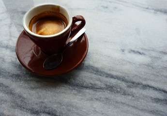 Morning with cup of hot tea