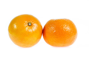orange fruit isolated on white
