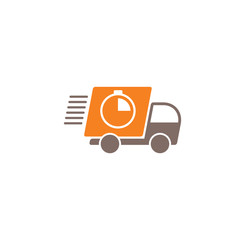 Express delivery related icon on background for graphic and web design. Creative illustration concept symbol for web or mobile app